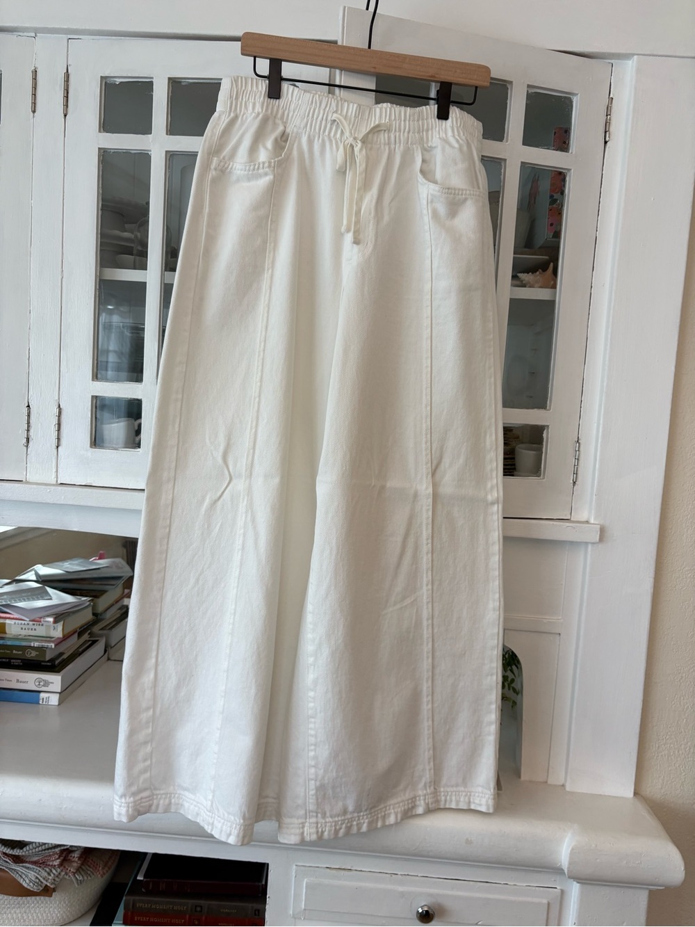 NWOT Universal Thread Wide-Leg Beach Pants — Cream - Picture 2 of 6